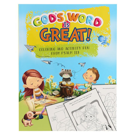 God's Word Is Great Coloring & Activity Book-Psalm 119