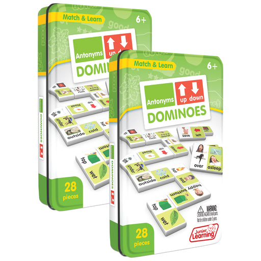 Antonyms Match & Learn Dominoes, Pack of 2