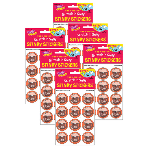 (6 Pk) Stickers 24ct Cool Root Beer