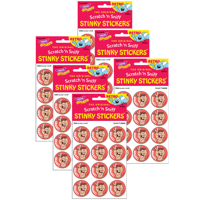 (6 Pk) Stickers 24ct Great Cola