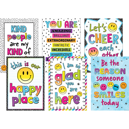 6ct Positive Poster Set Brights 4ever