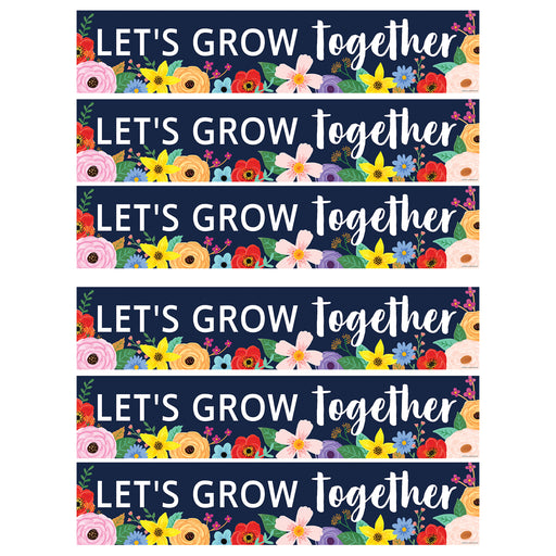 (6 Ea) Lets Grow Together Banner