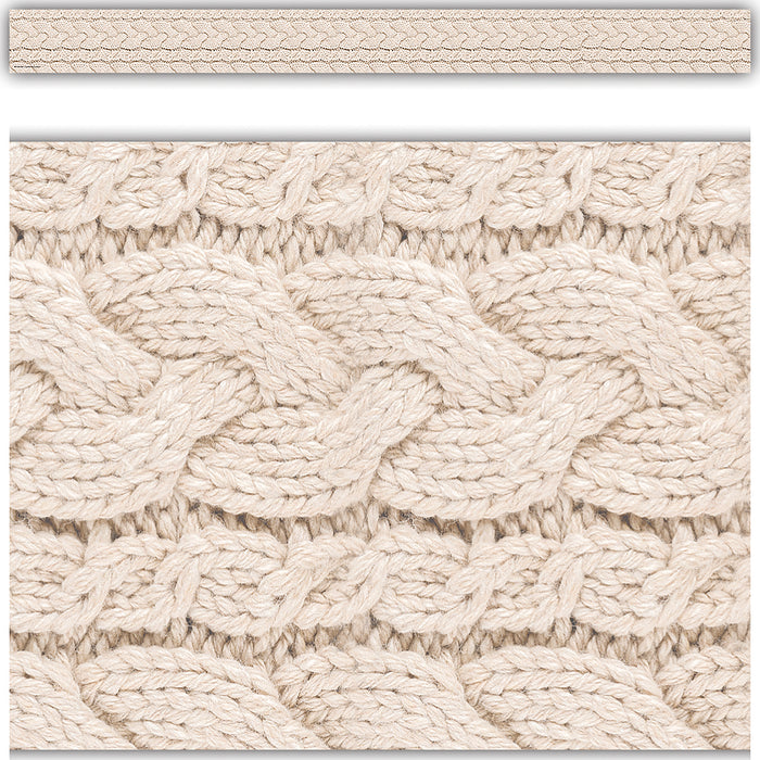 (6 Pk) Cable Knit Sweater Border Straight