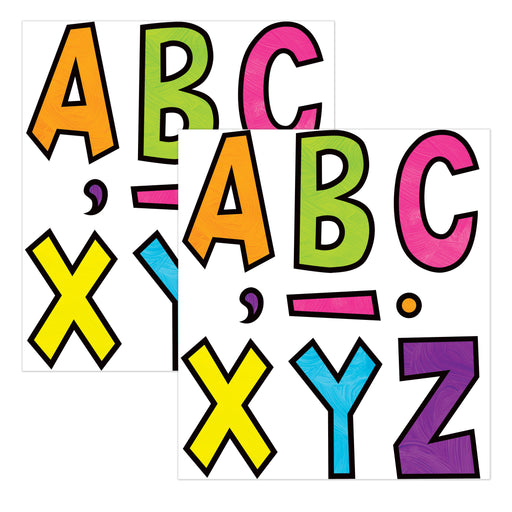 (2 Pk) 7in Letters Brights 4ever Fun Font
