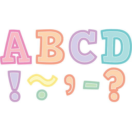 Pastel Pop 3in Magnetic Letters Bold Block