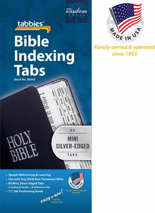 Bible Tab-Mini Tabs O&N Testament-Silver