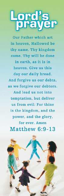 Bookmark-Lord's Prayer/Children (Matthew 6:9-13 KJV) (Pack of 25) (Pkg-25)