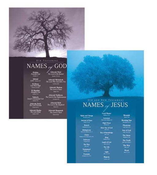 Poster Set-Names Of God & Names Of Jesus (17" x 22")