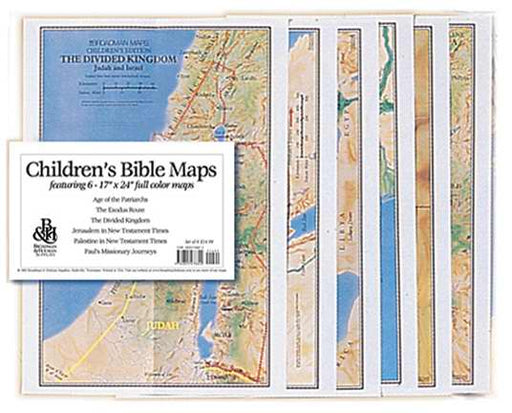 Map-Children's Bible Maps (Set Of 6)