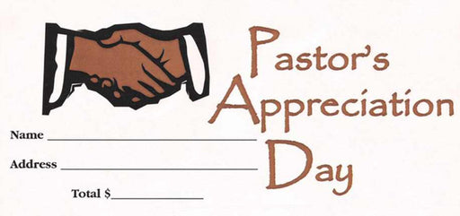Offering Envelope-Pastor Appreciation Day (Bill-Size) (Pack Of 100) (Pkg-100)