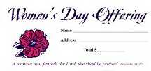 Offering Envelope-Women's Day Offering (Proverbs 31:30) (Bill-Size) (Pack Of 100) (Pkg-100)
