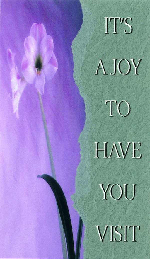 Pew Card-It's A Joy To Have You Visit (Pack of 50) (Pkg-50)
