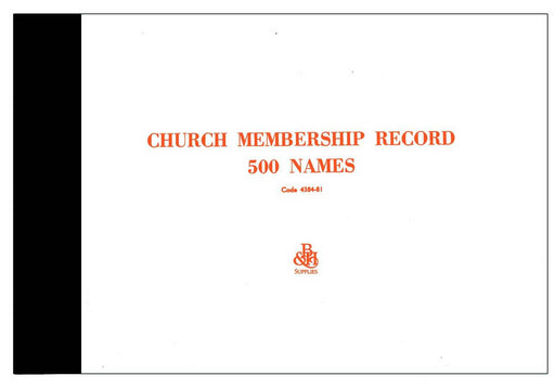 Form-Church Membership Record (Form M-1)