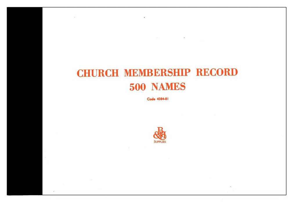 Form-Church Membership Record (Form M-1)