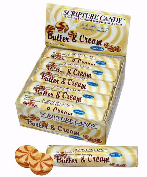 Candy-Scripture Butter & Cream Rolls (Pack Of 10) (Pkg-10)