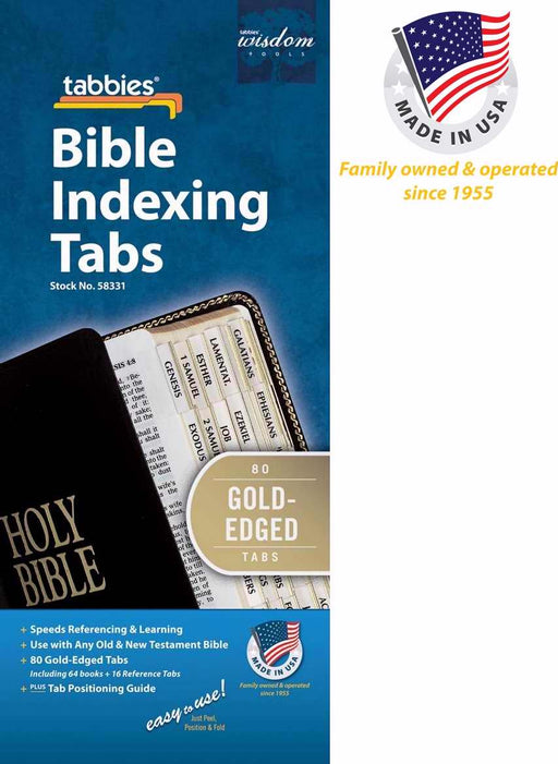 Bible Tab-Standard O&N Testament-Gold