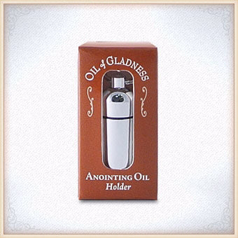 Anointing Oil-Keyring Holder-Silvertone-Boxed