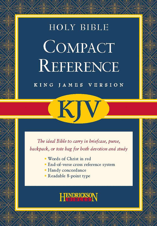 KJV Large Print Compact Reference Bible-Black Bonded Leather w/Magnetic Flap (Value Price)