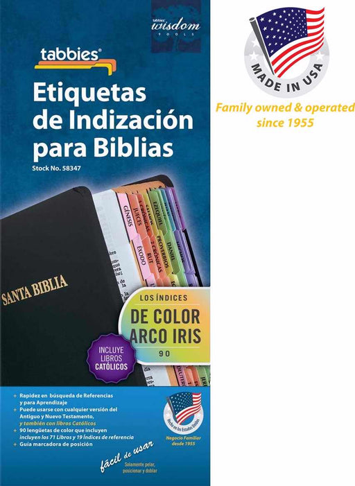 Span-Bible Tab-Rainbow-O&N Testament w/Catholic Books