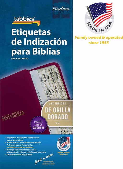 Span-Bible Tab-Gold Edge-O&N Testament w/Catholic Books