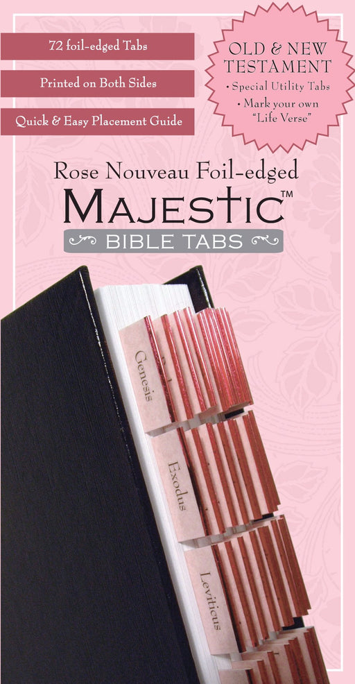 Bible Tab-Majestic-Rose Nouveau-Foil Edged