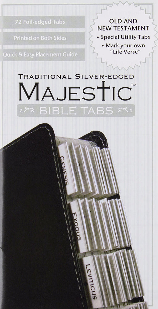 Bible Tab-Majestic-Traditional Silver Edged