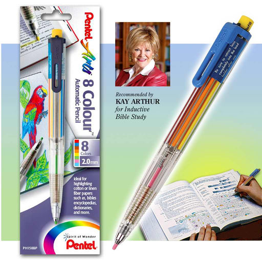 Highlighter-Pentel 8 Color Highlighter Pencil