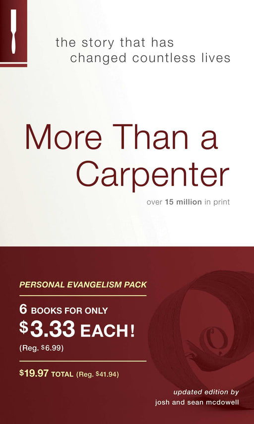 More Than A Carpenter Evangelism Kit (Pack of 6) (Pkg-6)