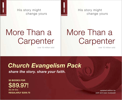 More Than A Carpenter Evangelism Kit (Pack of 30) (Pkg-30)