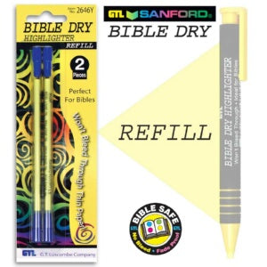 Bible Dry-Yellow Refill Highlighter