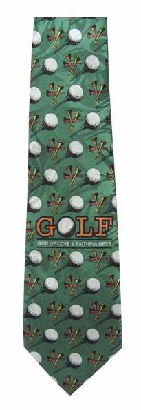Tie-Golf-God Of Love And Faithfulness (Polyester)