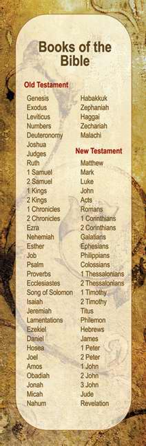 Bookmark-Books Of The Bible (Pack of 25) (Pkg-25)