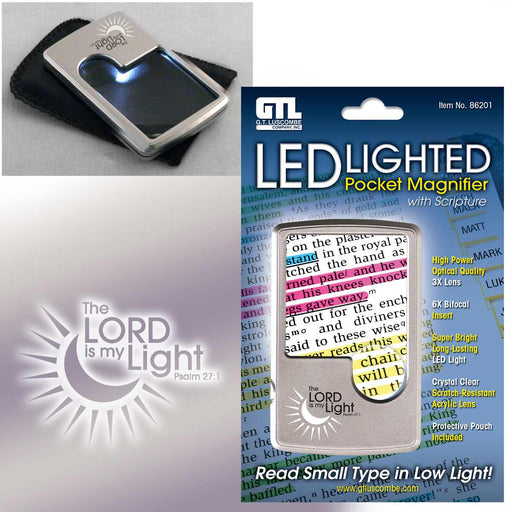 Magnifier-LED Lighted Pocket Magnifier