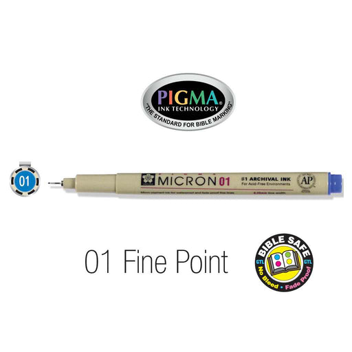 Pen-Pigma Micron Pen (01)-Blue