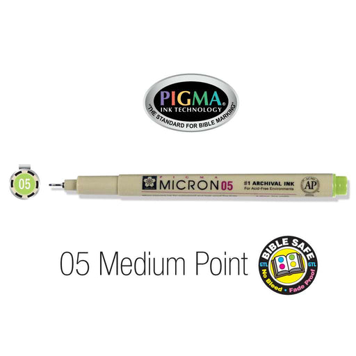 Pen-Pigma Micron Pen (05)-Lt Green