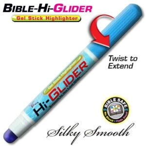 Highlighter-Bible Hi-Glider Gel Stick-Blu