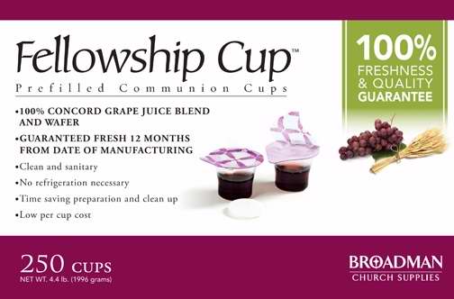 Communion-Fellowship Cup Prefilled Juice/Wafer (Box Of 250) (Pkg-250)