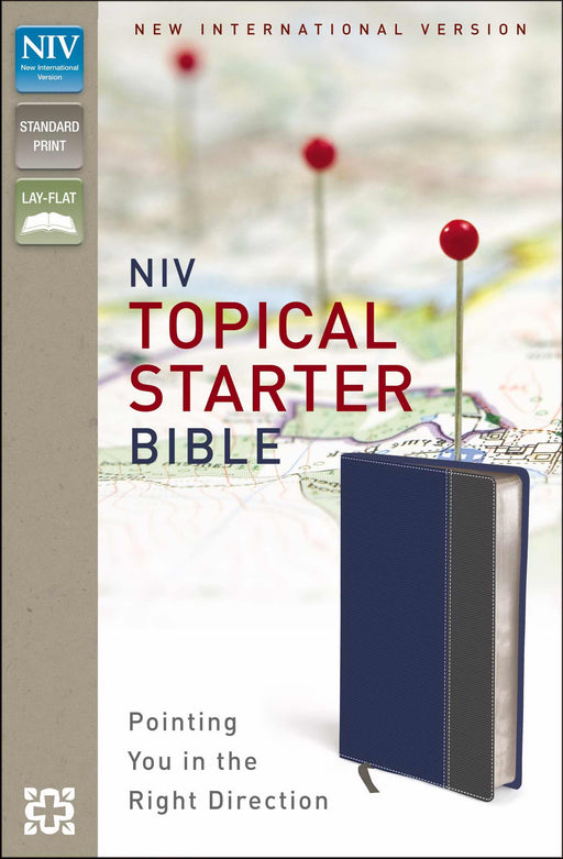 NIV Topical Starter Bible-Blue/Gray Duo-Tone