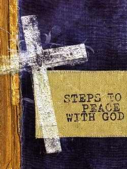 Tract-Steps To Peace With God-Cross (Pack of 25) (Pkg-25)