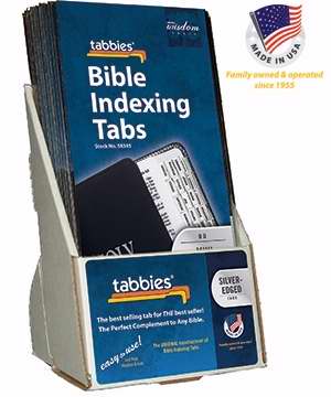 Display-Bible Tab-Mini O&N Testament-Silver (Pack of 20) (Pkg-20)