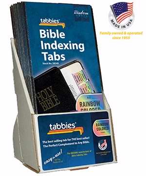 Display-Bible Tab-Rainbow-O&N W/Catholic Books-Gold (Pack of 20) (Pkg-20)