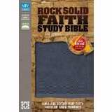 NIV Rock Solid Faith Study Bible/Teens-Slate Blue Duo-Tone