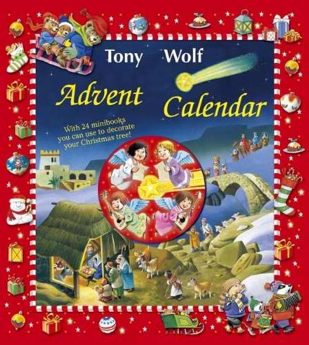 Advent Calendar-Tony Wolf Advent Calendar w/Mini Book Ornaments