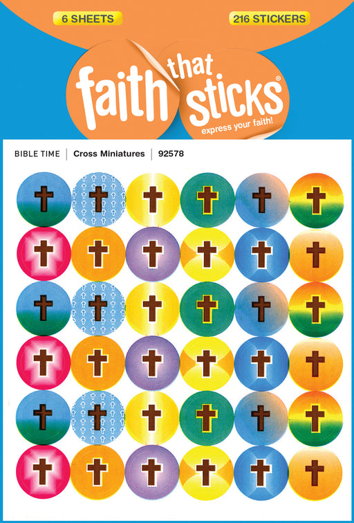 Sticker-Cross Miniatures (6 Sheets) (Faith That Sticks)