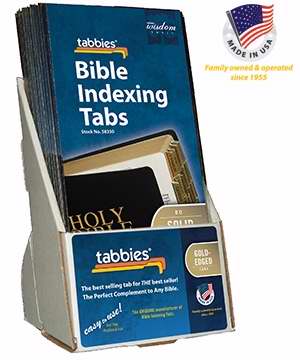 Display-Bible Tab-Standard O&N Testament-Solid Gold (Pack of 20) (Pkg-20)