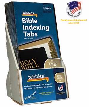 Display-Bible Tab-Std-O&N Testament W/Catholic Bks-Solid Gold (Pack of 20) (Pkg-20)