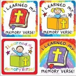 Sticker-I learned My Memory Verse
