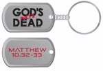 Key Chain-Dogtag-God's Not Dead-Grey