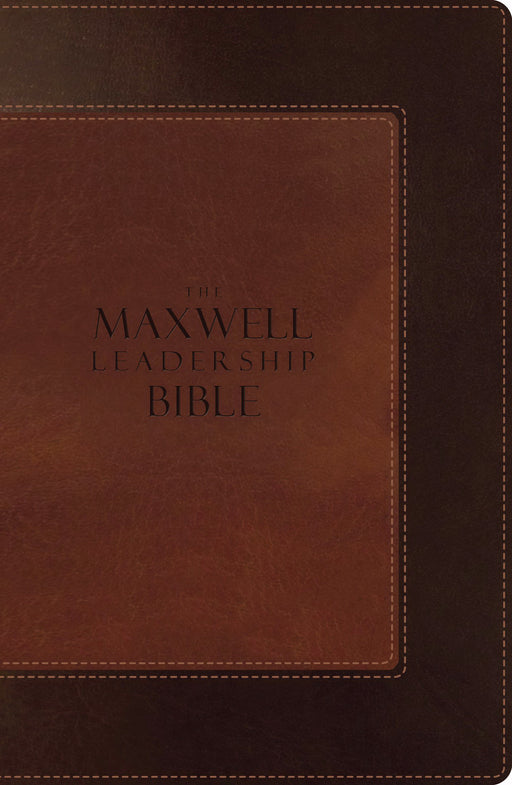 NIV Maxwell Leadership Bible-Rich Auburn/Dark Roast Leathersoft