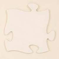 Engravable Plaque-Puzzle Piece-Ivory (12 x 12)